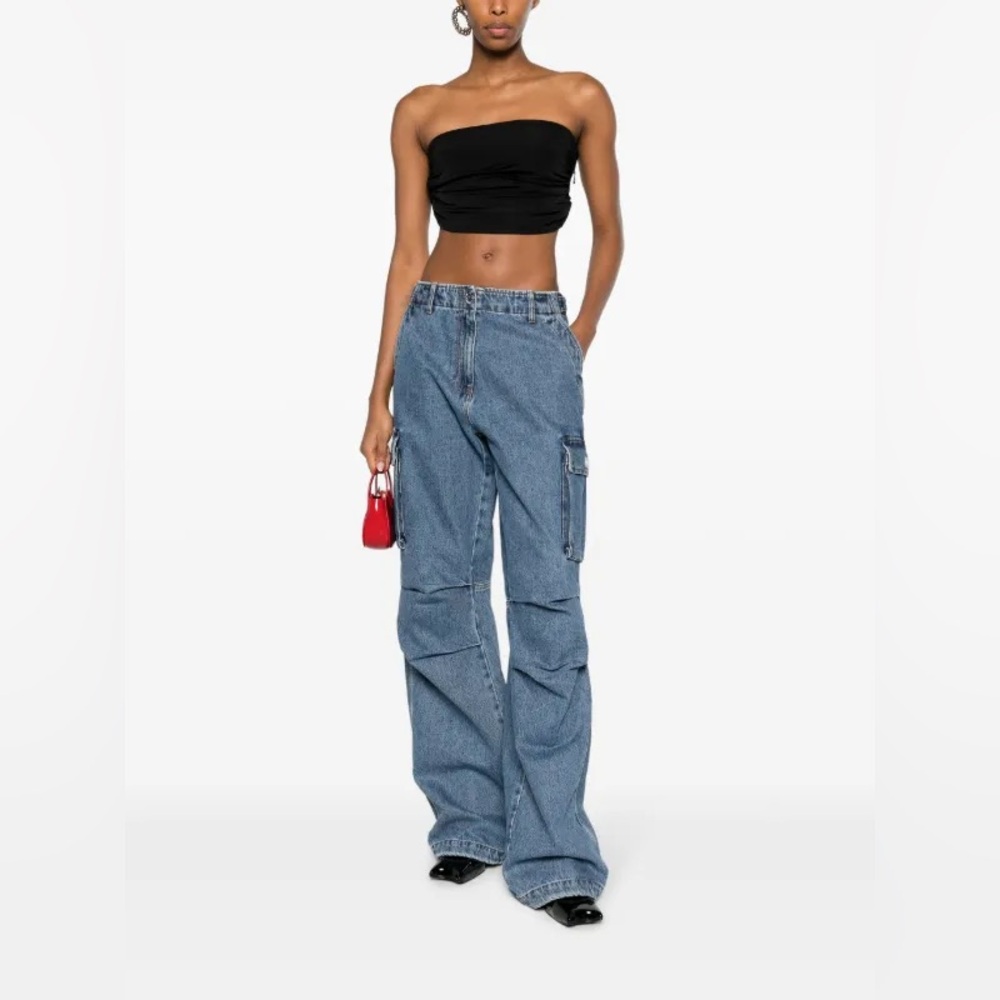 Coperni high-waisted wide-leg cargo trousers